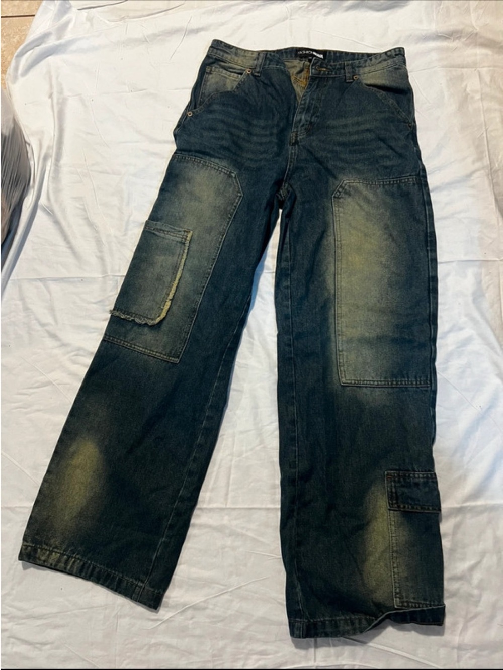Women’s Dark Wash Carpenter Jeans - Blue
